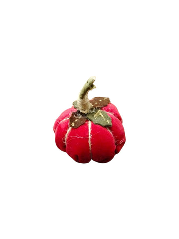 Small red velvet Christmas ornament