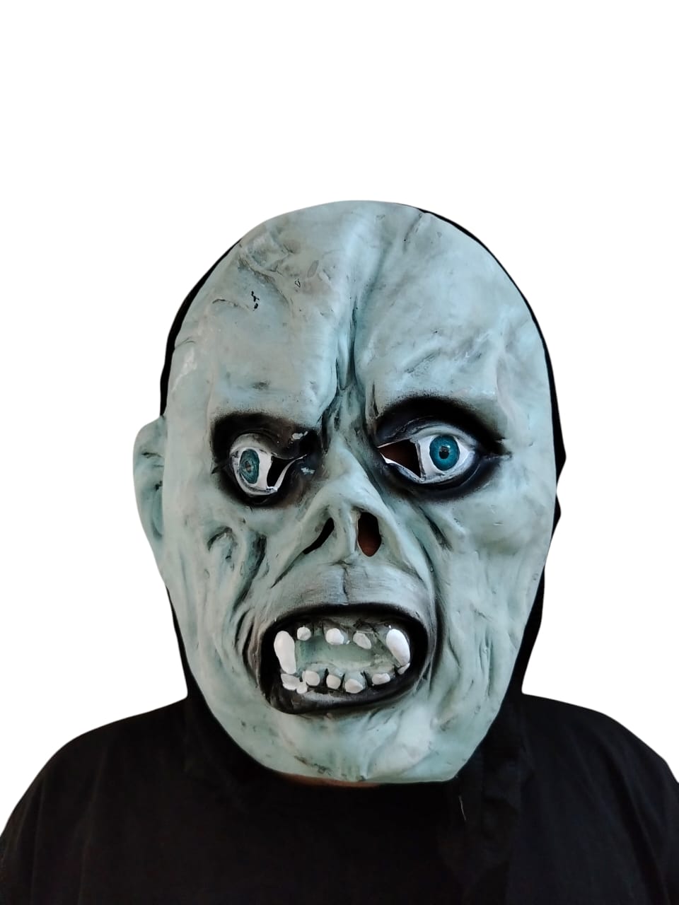 Halloween mask with wig