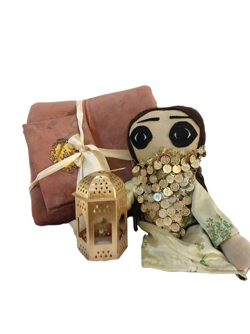 Traditional Ramadan Gift Basket with Doll & Lantern