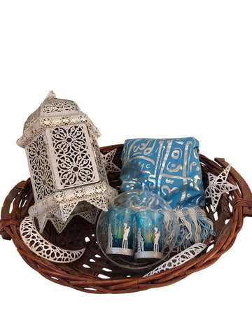 Blue & White Ramadan Gift Basket
