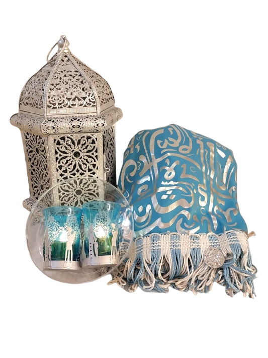 Blue & White Ramadan Gift Basket
