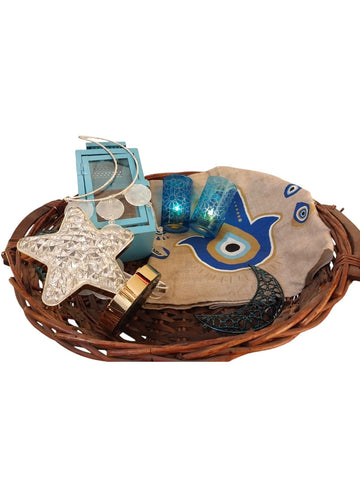 Blue Ramadan Gift Basket