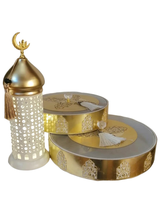 Lantern & Serving Trays Basket
