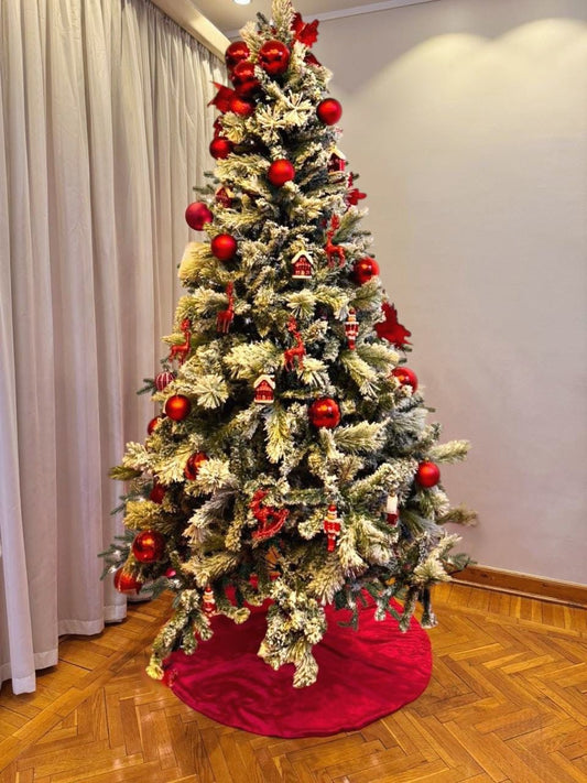 Snowy Wonder- 2.10 m tree + 50 ornaments