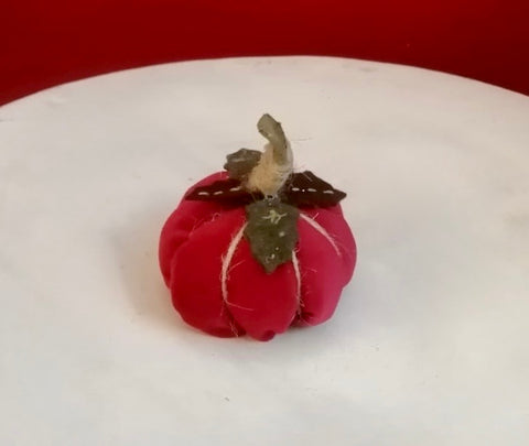 Small red velvet halloween pumpkin