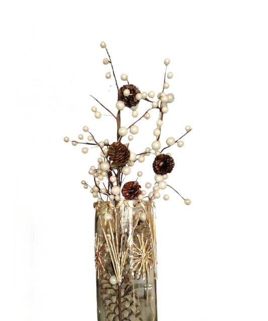 Vase with plant decoration