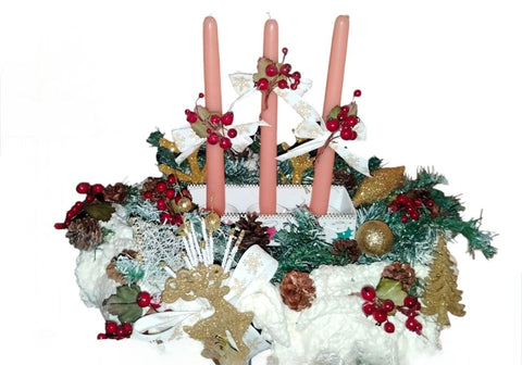 Garland candle holder