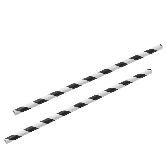 Black & White paper straws