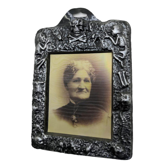 Vintage Halloween Frame - Old Woman