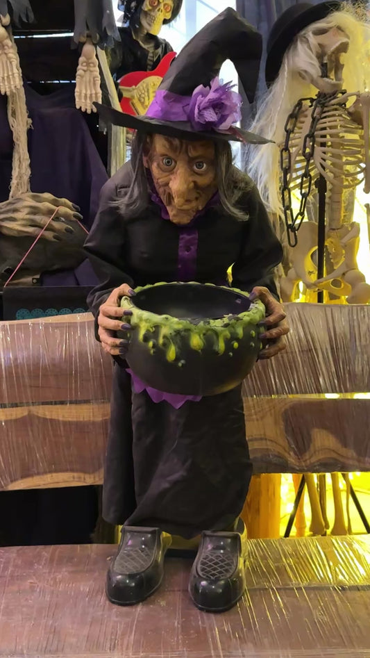 Halloween animated witch