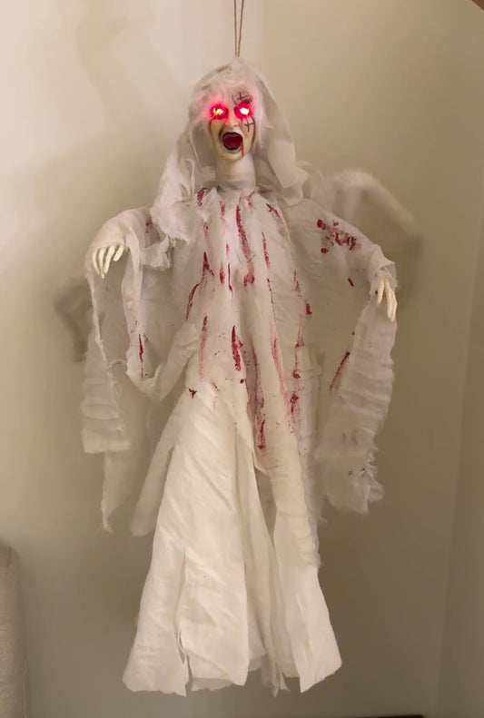 Large animated ghost bride