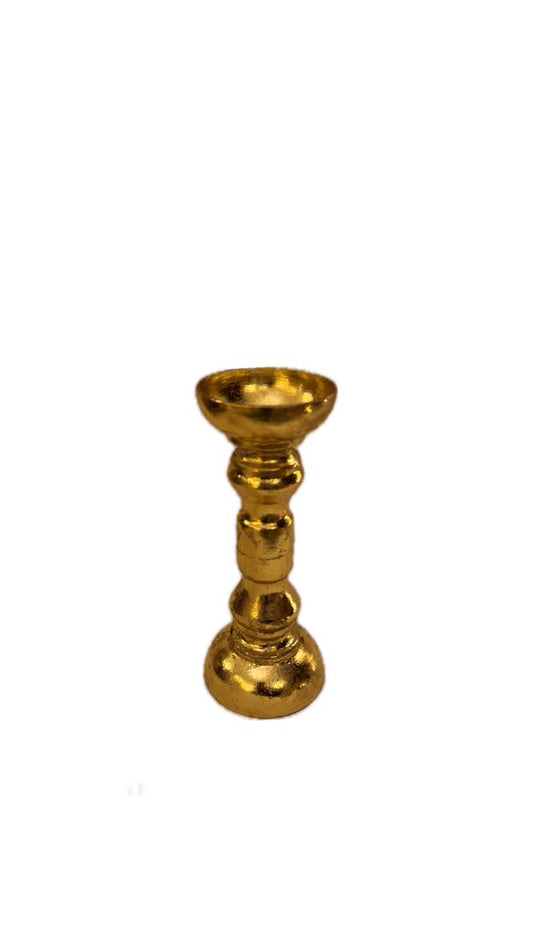 Gold plated candle holder