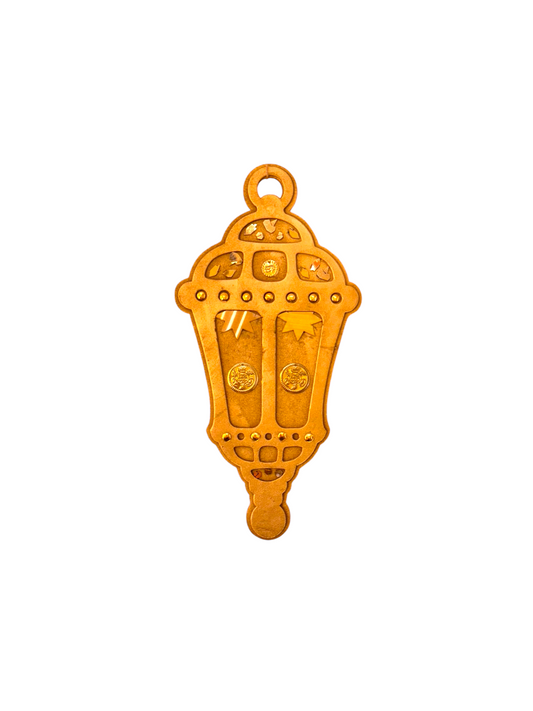 A sleek foam lantern for hanging