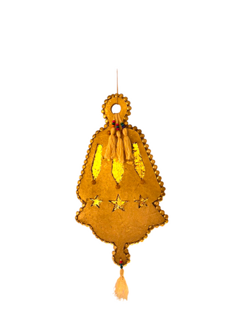 Gold foam hanging lantern