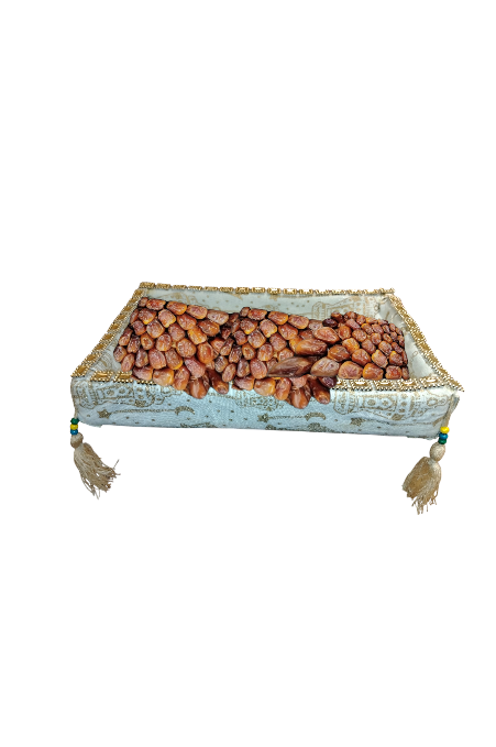 A festive Ramadan basket with tassels