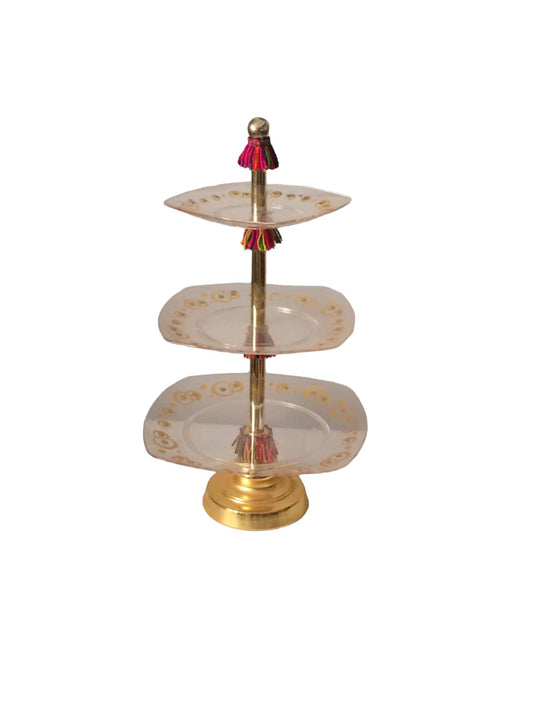 3 floor serving plate